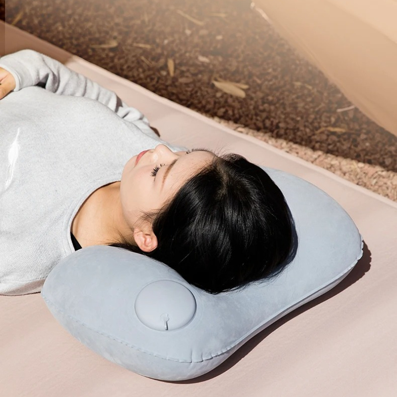 Neck Traction Pillow - Cuscino da Campeggio Gonfiabile Ultraleggero, Cuscino
