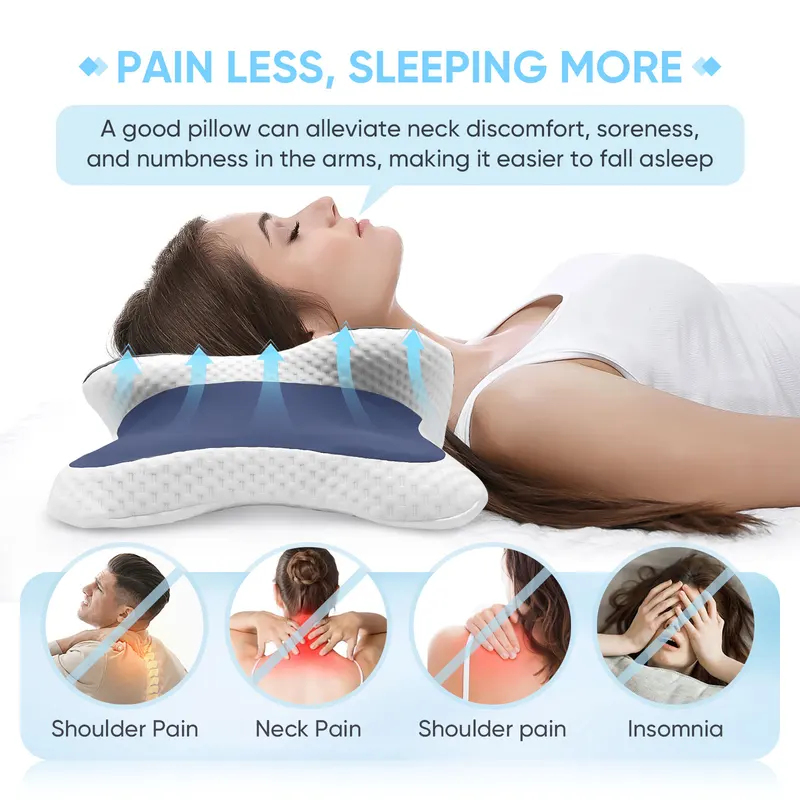 Neck Traction Pillow - Cuscino in Memory Foam per il